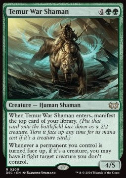 Temur War Shaman - Commander: Duskmourn: House of Horror (Rare) [200]