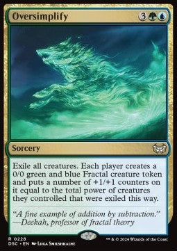 Oversimplify - Commander: Duskmourn: House of Horror (Rare) [228]