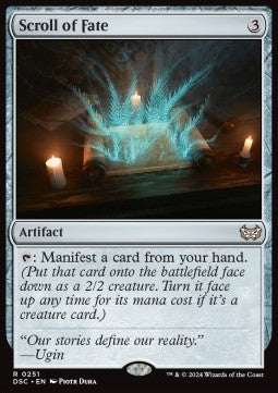 Scroll of Fate - Commander: Duskmourn: House of Horror (Rare) [251]