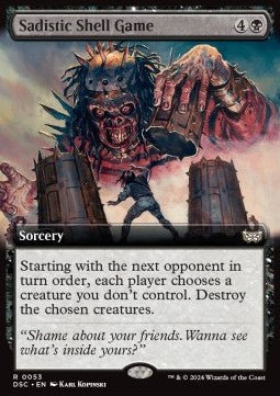 Sadistic Shell Game - Commander: Duskmourn: House of Horror: Extras (Rare) [53]