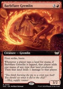 Barbflare Gremlin - Commander: Duskmourn: House of Horror: Extras (Rare) [XDSC-55]