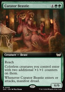 Curator Beastie - Commander: Duskmourn: House of Horror: Extras (Rare) [58]