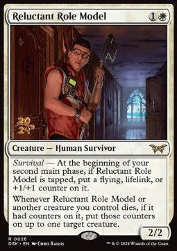 Reluctant Role Model (V.1) - Duskmourn: House of Horror: Promos (Rare) [PDSK-26]