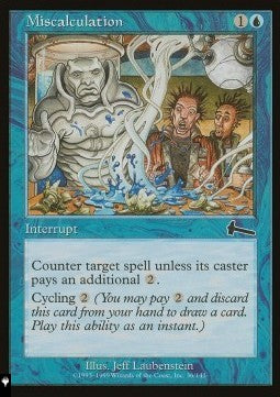 Miscalculation - Mystery Booster 2: Reprints from Across Magic's History (Common)