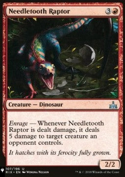Needletooth Raptor - Mystery Booster 2: Reprints from Across Magic's History (Uncommon)