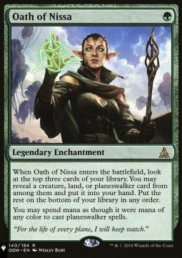 Oath of Nissa - Mystery Booster 2: Reprints from Across Magic's History (Rare)