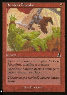 Reckless Abandon - Mystery Booster 2: Reprints from Across Magic's History (Common)