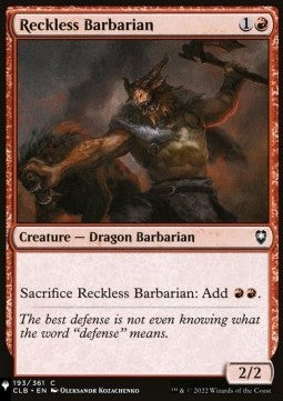 Reckless Barbarian - Mystery Booster 2: Reprints from Across Magic's History (Common)