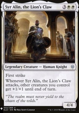 Syr Alin, the Lion's Claw - Mystery Booster 2: Reprints from Across Magic's History (Uncommon)