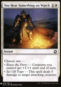 You Hear Something on Watch - Mystery Booster 2: Reprints from Across Magic's History (Common)