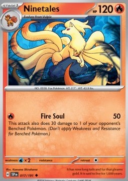 Ninetales - Surging Sparks (Uncommon) [017]