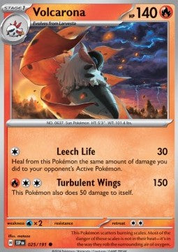 Volcarona - Surging Sparks (Common) [025]