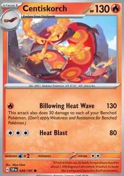 Centiskorch - Surging Sparks (Common) [028]