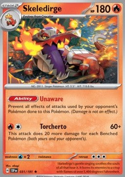 Skeledirge - Surging Sparks (Rare) [031]