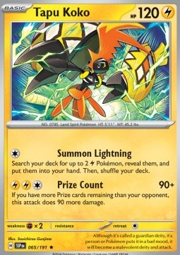 Tapu Koko - Surging Sparks (Rare) [065]
