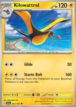 Kilowattrel - Surging Sparks (Uncommon) [067]