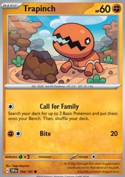 Trapinch - Surging Sparks (Common) [104]