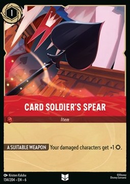 Card Soldier's Spear - Azurite Sea (Uncommon) [134]