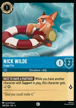 Nick Wilde - Soggy Fox - Azurite Sea (Common) [148]