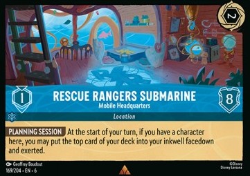 Rescue Rangers Submarine - Mobile Headquarters - Azurite Sea (Rare) [169]