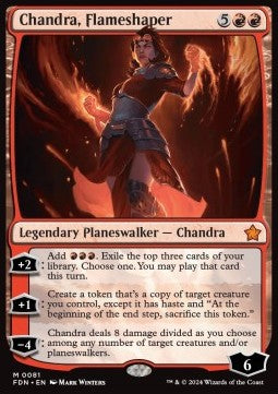 Chandra, Flameshaper - Magic: The Gathering Foundations (Mythic) [81]