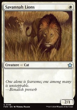 Savannah Lions - Magic: The Gathering Foundations (Uncommon) [146]