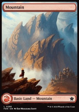 Mountain (V.1) - Magic: The Gathering Foundations: Extras (Land) [288]