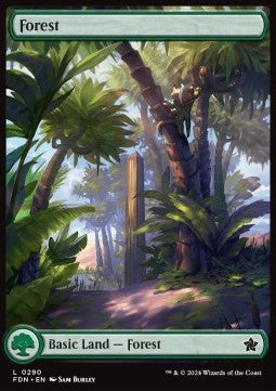 Forest (V.1) - Magic: The Gathering Foundations: Extras (Land) [290]