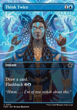 Think Twice (V.1) - Magic: The Gathering Foundations: Extras (Common) [315]