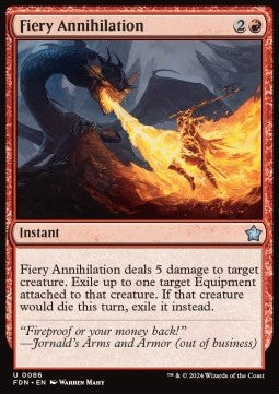 Fiery Annihilation - Magic: The Gathering Foundations (Uncommon) [86]