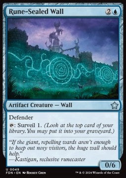 Rune-Sealed Wall - Magic: The Gathering Foundations (Uncommon) [49]