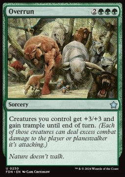 Overrun - Magic: The Gathering Foundations (Uncommon) [230]