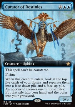 Curator of Destinies (V.3) - Magic: The Gathering Foundations: Extras (Rare) [451]