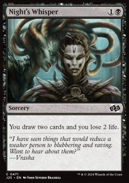 Night's Whisper - Foundations Jumpstart (Common) [J25-471]