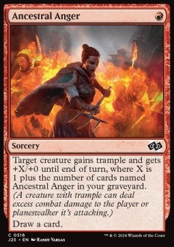 Ancestral Anger - Foundations Jumpstart (Common) [J25-516]