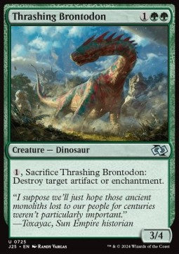 Thrashing Brontodon - Foundations Jumpstart (Uncommon) [J25-725]