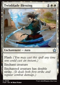 Twinblade Blessing - Magic: The Gathering Foundations (Uncommon) [26]
