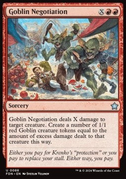 Goblin Negotiation - Magic: The Gathering Foundations (Uncommon) [88]