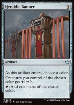 Heraldic Banner - Magic: The Gathering Foundations (Uncommon) [254]