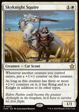 Skyknight Squire - Magic: The Gathering Foundations (Rare) [23]