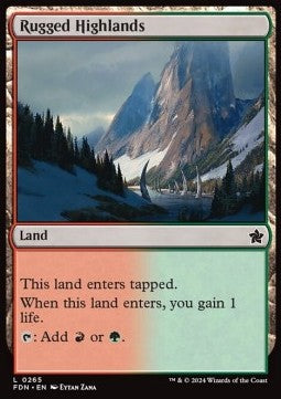 Rugged Highlands - Magic: The Gathering Foundations (Common) [265]