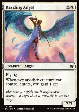 Dazzling Angel - Magic: The Gathering Foundations (Common) [9]