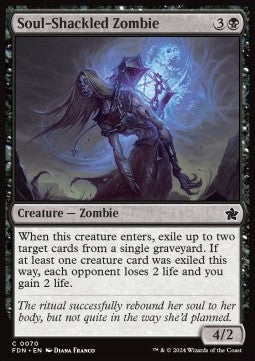 Soul-Shackled Zombie - Magic: The Gathering Foundations (Common) [70]