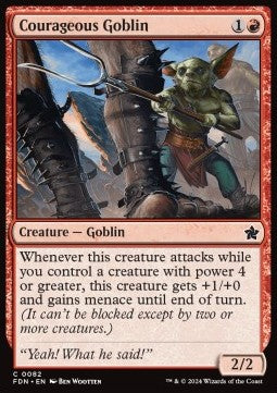 Courageous Goblin - Magic: The Gathering Foundations (Common) [82]