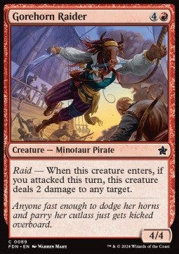 Gorehorn Raider - Magic: The Gathering Foundations (Common) [89]