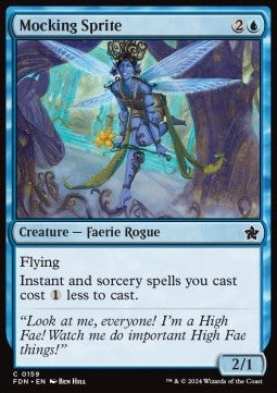 Mocking Sprite - Magic: The Gathering Foundations (Common) [159]