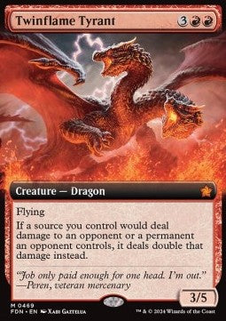 Twinflame Tyrant (V.5) - Magic: The Gathering Foundations: Extras (Mythic) [XFDN-469]