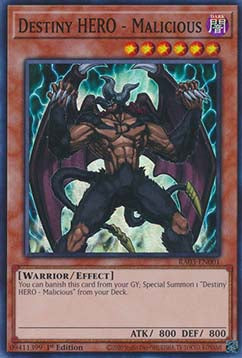 Destiny HERO - Malicious (V.1 - Super Rare) - Quarter Century Bonanza (Super Rare) [001]