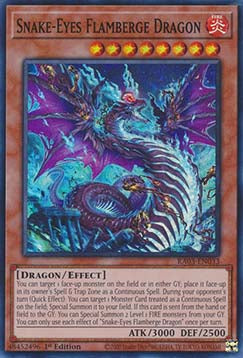 Snake-Eyes Flamberge Dragon (V.1 - Super Rare) - Quarter Century Bonanza (Super Rare) [033]