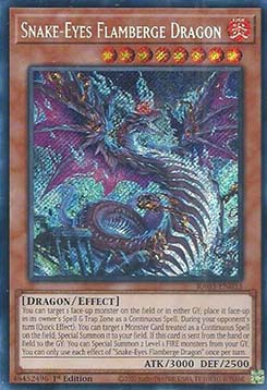 Snake-Eyes Flamberge Dragon (V.3 - Secret Rare) - Quarter Century Bonanza (Secret Rare) [033]
